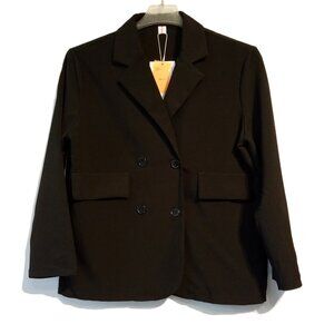 SEEDO BLazer/Suit Coat  Women's sz 6  Black  Double-Breasted  Lightweight  NWT